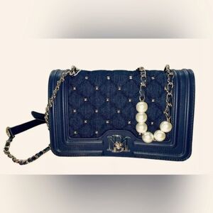 NWT Badgley Mischka Denim Crossbody